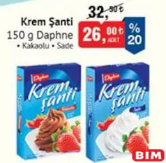 DAPHNE KREM ŞANTİ 150 G DAPHNE KREM ŞANTİ 150 G
